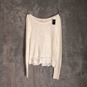 Super Cute Sweater with Lace